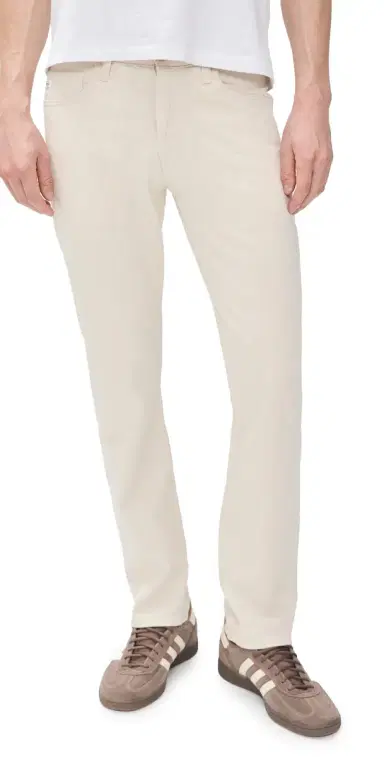 Ag Everett Slim Straight Linen-Blend Pants 32 Natural 40 | Thumbnail 1