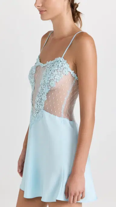 Flora Nikrooz Showstopper Chemise Light Blue | Thumbnail 4 Flora Nikrooz Showstopper Chemise Light Blue | Thumbnail 4