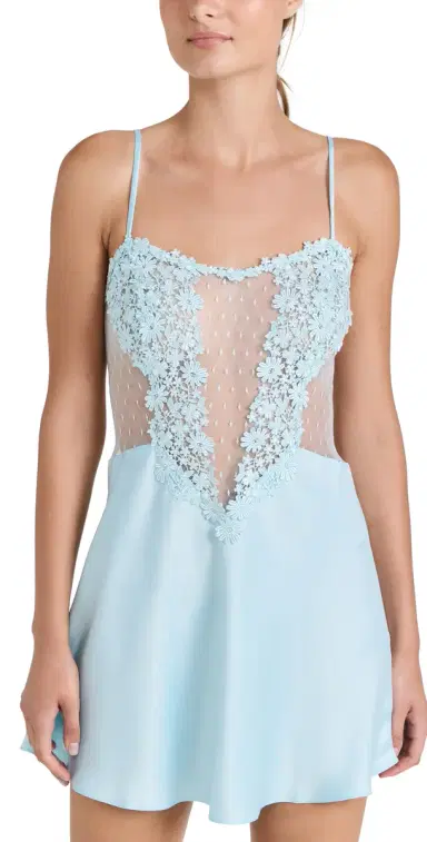 Flora Nikrooz Showstopper Chemise Light Blue | Thumbnail 1 Flora Nikrooz Showstopper Chemise Light Blue | Thumbnail 1