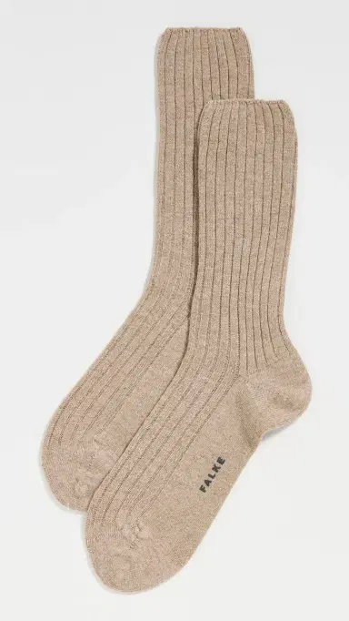 Falke Cosy Wool Special Edition Boot Socks Beige Melange | Thumbnail 2