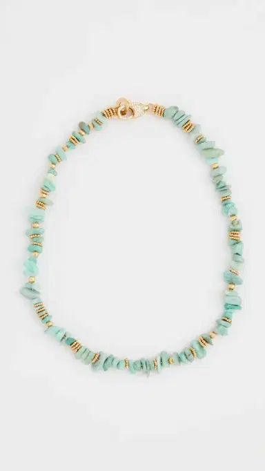 GAS Bijoux Aloha Amazonite Mini Necklace Turquoise One Size | Thumbnail 2
