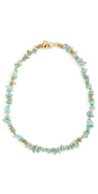 GAS Bijoux Aloha Amazonite Mini Necklace Turquoise One Size | Thumbnail 1