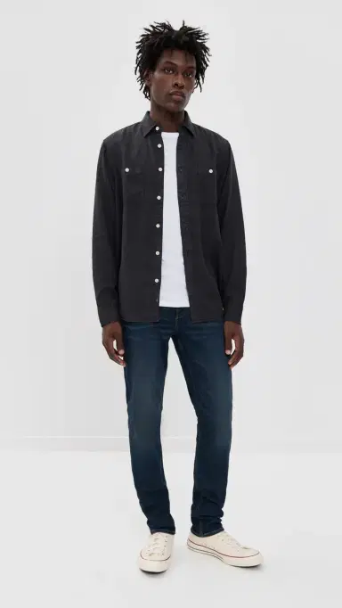 Faherty The Tried and True Chambray Workshirt Durango Black M | Thumbnail 5 Faherty The Tried and True Chambray Workshirt Durango Black M | Thumbnail 5