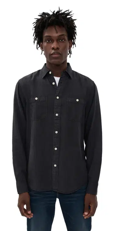 Faherty The Tried and True Chambray Workshirt Durango Black M | Thumbnail 1 Faherty The Tried and True Chambray Workshirt Durango Black M | Thumbnail 1