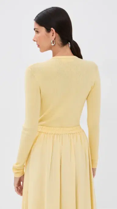 Lisa Yang Vivian Long Sleeve Tee Limone 1 | Thumbnail 3