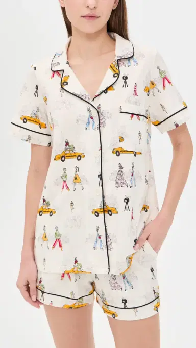 BedHead PJs Short Sleeve Short Pajama Set Fashion Week | Thumbnail 2
