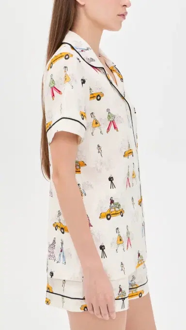 BedHead PJs Short Sleeve Short Pajama Set Fashion Week | Thumbnail 4