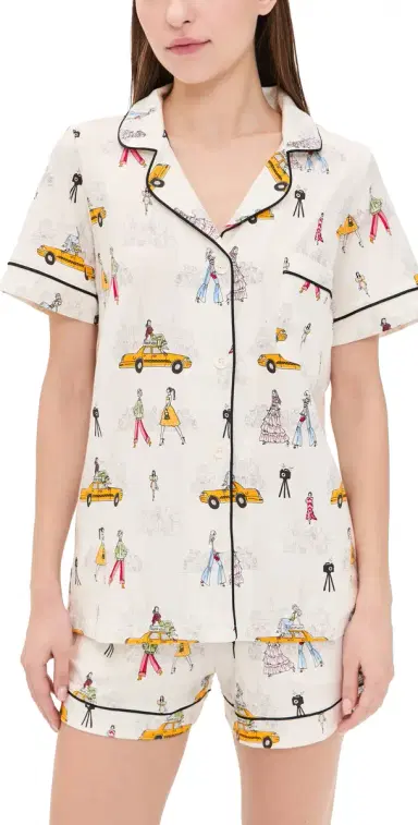 BedHead PJs Short Sleeve Short Pajama Set Fashion Week | Thumbnail 1