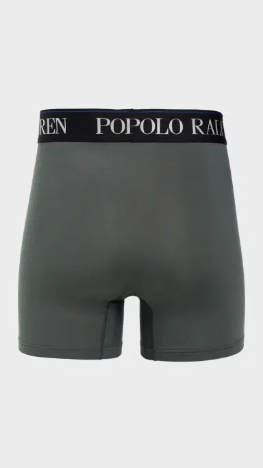 Polo Ralph Lauren Underwear 4D Flex icrofiber Boxer Briefs 3 Pack Charcoal/RugbyRoyal/Polo Black | Thumbnail 4 Polo Ralph Lauren Underwear 4D Flex icrofiber Boxer Briefs 3 Pack Charcoal/RugbyRoyal/Polo Black | Thumbnail 4