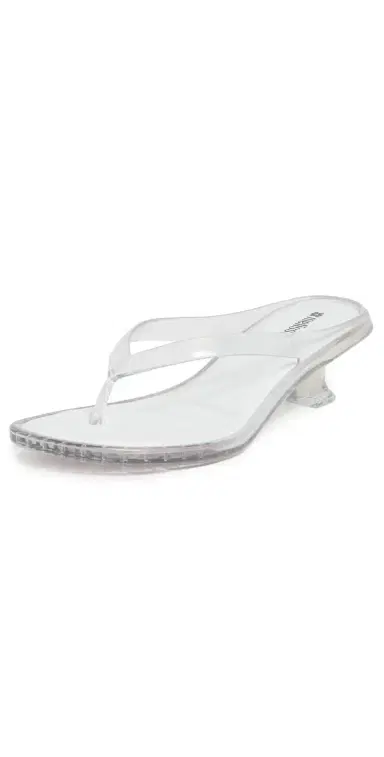 Melissa Jelly Kitten Heel Flip Flops Clear 7 | Thumbnail 1