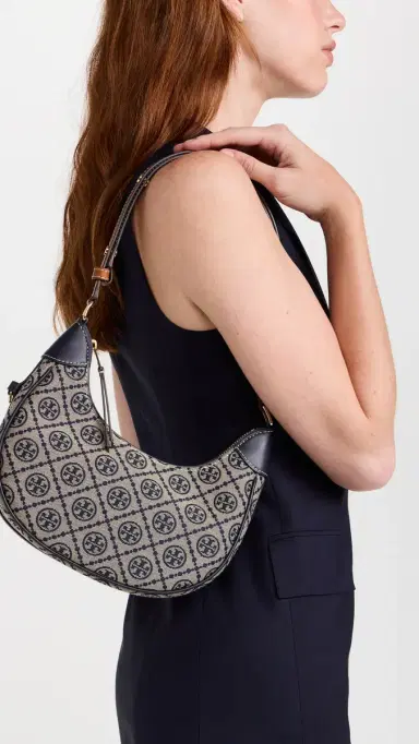 Tory Burch T Monogram Crescent Bag Tory | Thumbnail 3 Tory Burch T Monogram Crescent Bag Tory | Thumbnail 3