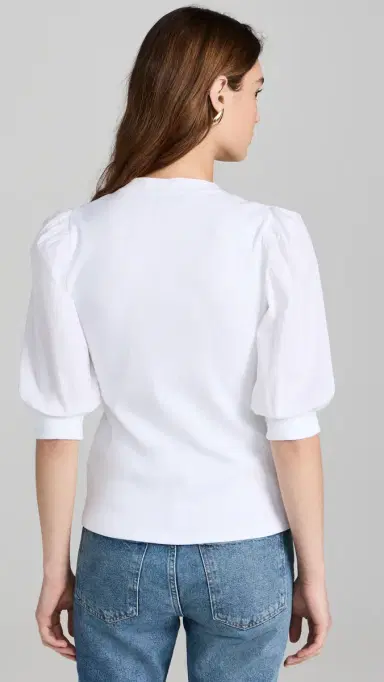 Veronica Beard Jean Coralee Top White M | Thumbnail 3