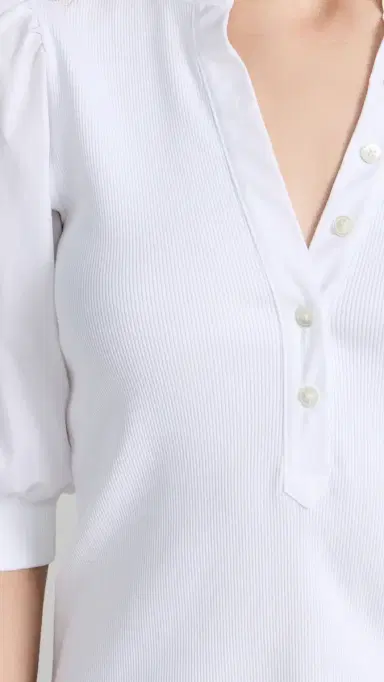 Veronica Beard Jean Coralee Top White M | Thumbnail 6