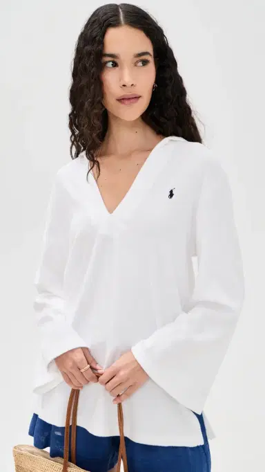 Polo Ralph Lauren Hooded Tunic White | Thumbnail 2