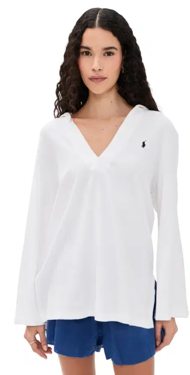 Polo Ralph Lauren Hooded Tunic White | Thumbnail 1