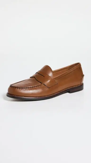 Polo Ralph Lauren Alston Leather Penny Loafers Tan 8 | Thumbnail 2