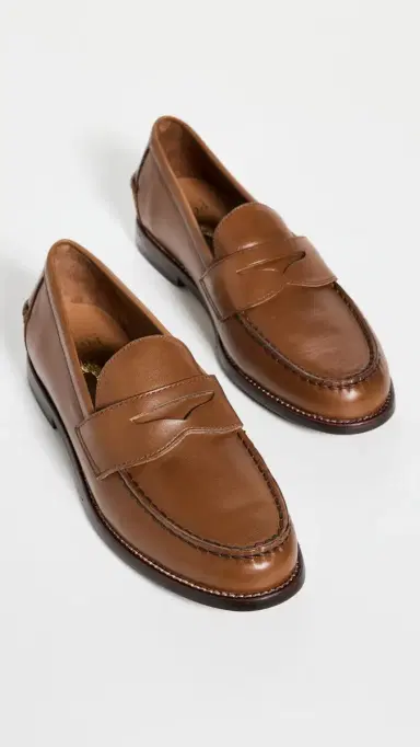 Polo Ralph Lauren Alston Leather Penny Loafers Tan 8 | Thumbnail 4