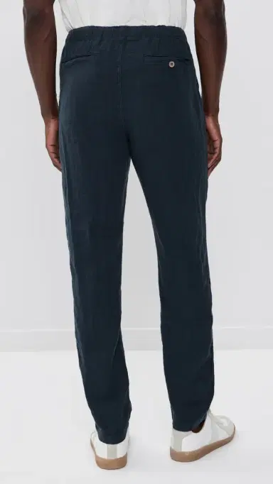 Faherty Linen Drawstring Pants Island Navy | Thumbnail 3 Faherty Linen Drawstring Pants Island Navy | Thumbnail 3