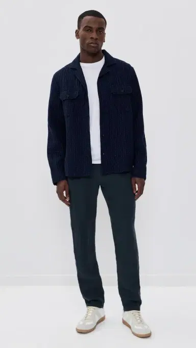 Faherty Linen Drawstring Pants Island Navy | Thumbnail 5 Faherty Linen Drawstring Pants Island Navy | Thumbnail 5