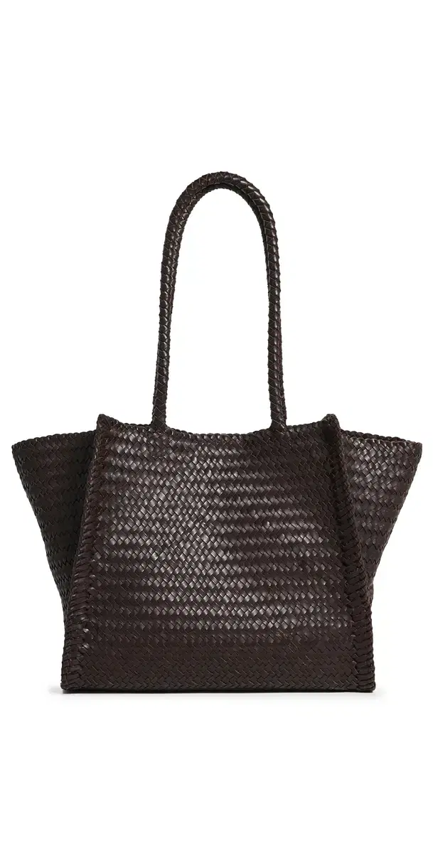 Madewell The Lexington Tote in Woven Leather Coffee Bean One Size
