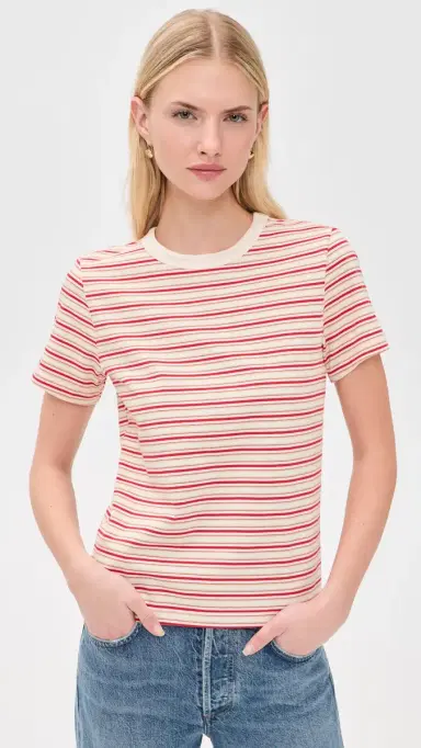 Pistola Alba Tee White Red Stripe L | Thumbnail 2