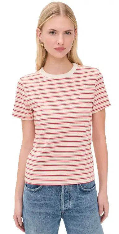Pistola Alba Tee White Red Stripe L | Thumbnail 1