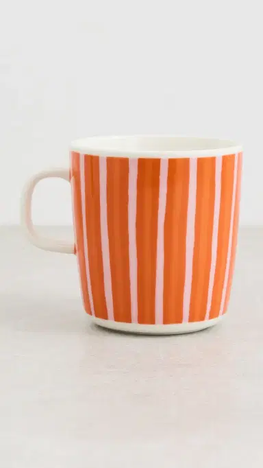 Marimekko Oiva Piccolo Mug White/Pink/Orange One Size | Thumbnail 2
