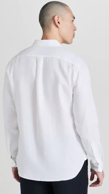 Vince Linen Shirt Optic White | Thumbnail 3