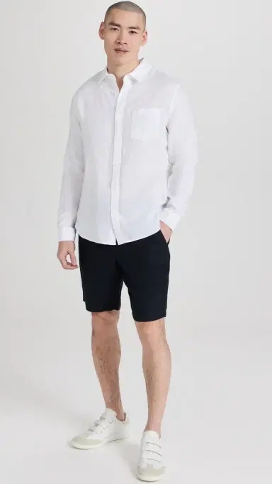 Vince Linen Shirt Optic White | Thumbnail 5