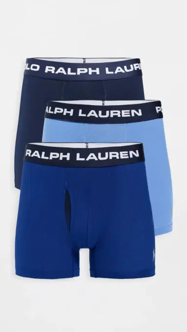 Polo Ralph Lauren Underwear Perfect Pouch Mesh Boxer Briefs 3 Pack CruiseNavy/HarborIsland/Royal S | Thumbnail 2 Polo Ralph Lauren Underwear Perfect Pouch Mesh Boxer Briefs 3 Pack CruiseNavy/HarborIsland/Royal S | Thumbnail 2