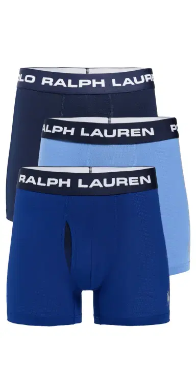 Polo Ralph Lauren Underwear Perfect Pouch Mesh Boxer Briefs 3 Pack CruiseNavy/HarborIsland/Royal S | Thumbnail 1 Polo Ralph Lauren Underwear Perfect Pouch Mesh Boxer Briefs 3 Pack CruiseNavy/HarborIsland/Royal S | Thumbnail 1