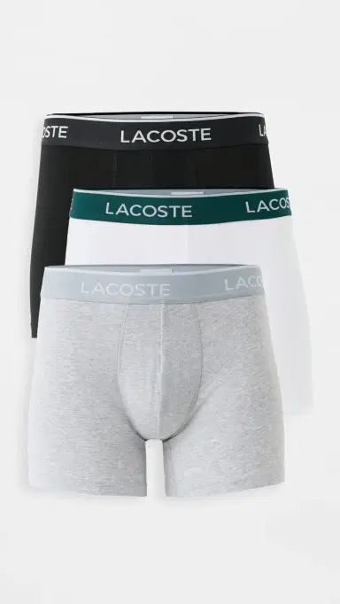 Lacoste Cotton Stretch Jersey Boxer Briefs 3 Pack Multi | Thumbnail 2 Lacoste Cotton Stretch Jersey Boxer Briefs 3 Pack Multi | Thumbnail 2