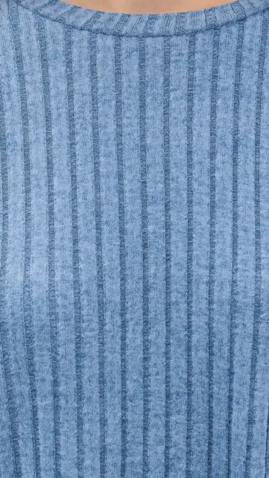 Z Supply Daydream Rib Top Oceanic Blue L | Thumbnail 6 Z Supply Daydream Rib Top Oceanic Blue L | Thumbnail 6