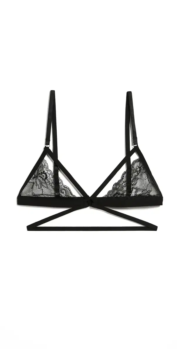 HONEYDEW Lucy Elastic & Lace Bra Black