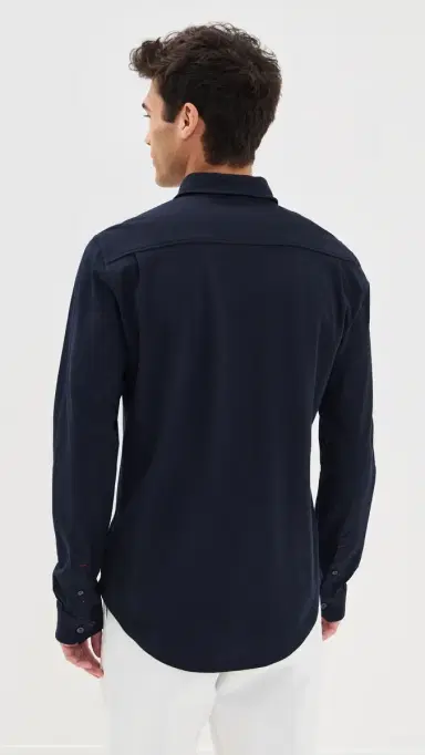 Orlebar Brown Giles Pique Knit Button Down | Thumbnail 3 Orlebar Brown Giles Pique Knit Button Down | Thumbnail 3