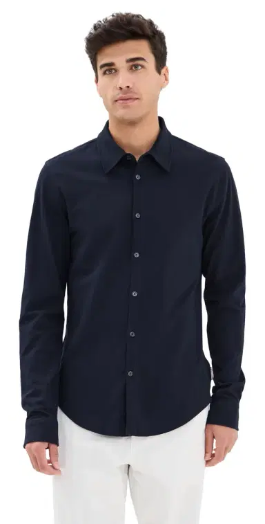 Orlebar Brown Giles Pique Knit Button Down | Thumbnail 1 Orlebar Brown Giles Pique Knit Button Down | Thumbnail 1