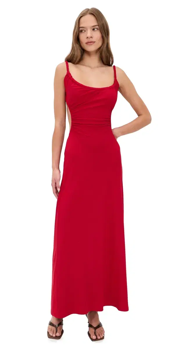 Seven Wonders Myla Braided Cut Out Maxi Dress Red