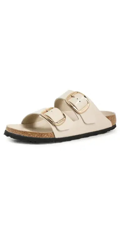 Birkenstock Arizona Big Buckle High Shine Sandals Oyster 41 | Thumbnail 1