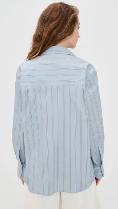 Vince Stripe Button Down Shirt Del ar ulti | Thumbnail 3