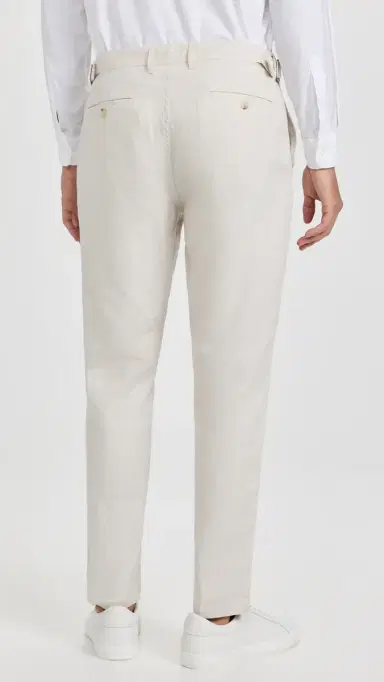Onia Linen Trousers Stone 38 | Thumbnail 3