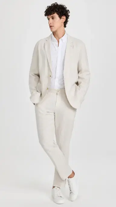 Onia Linen Trousers Stone 38 | Thumbnail 5