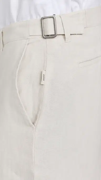 Onia Linen Trousers Stone 38 | Thumbnail 6