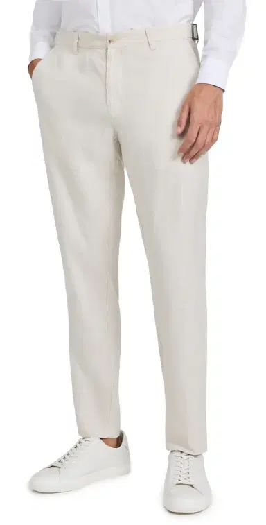 Onia Linen Trousers Stone 38 | Thumbnail 1