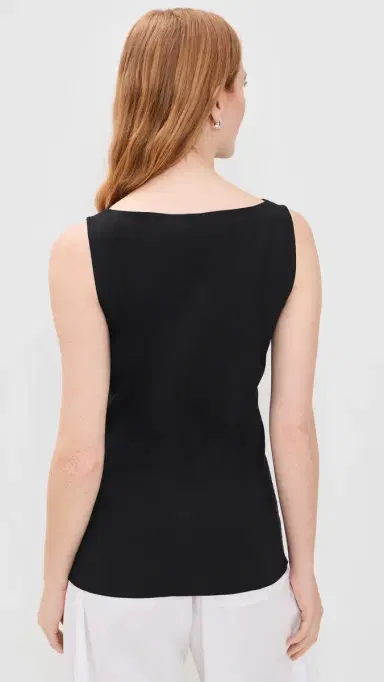 Theory Boat Neck Cutaway Top Black | Thumbnail 3