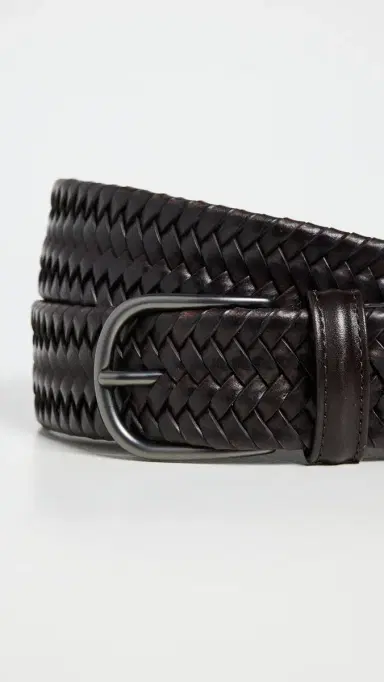 Anderson's Leather Woven Belt Brown M1 36 | Thumbnail 4