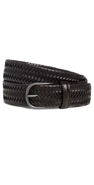 Anderson's Leather Woven Belt Brown M1 36 | Thumbnail 1