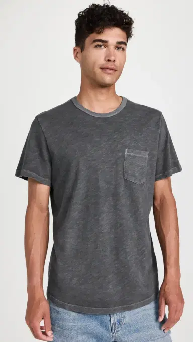 Marine Layer Relaxed Heavy Slub Pocket Tee Forged Iron | Thumbnail 2