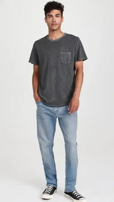 Marine Layer Relaxed Heavy Slub Pocket Tee Forged Iron | Thumbnail 5