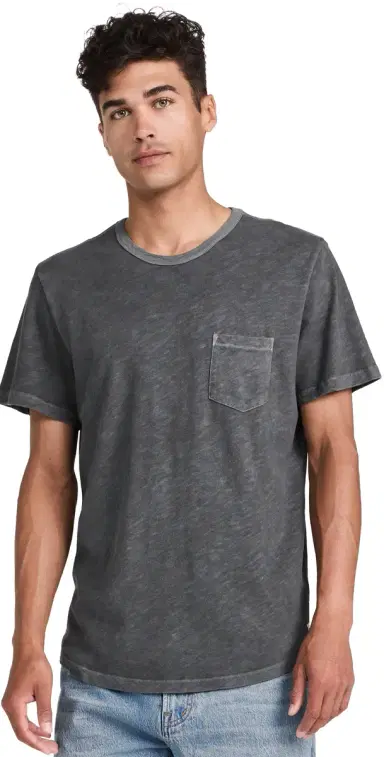 Marine Layer Relaxed Heavy Slub Pocket Tee Forged Iron | Thumbnail 1