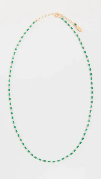 Maison Irem Necklace Beat it Green One Size | Thumbnail 2